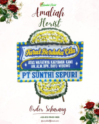 Papan Bunga Duka di Harapanjaya